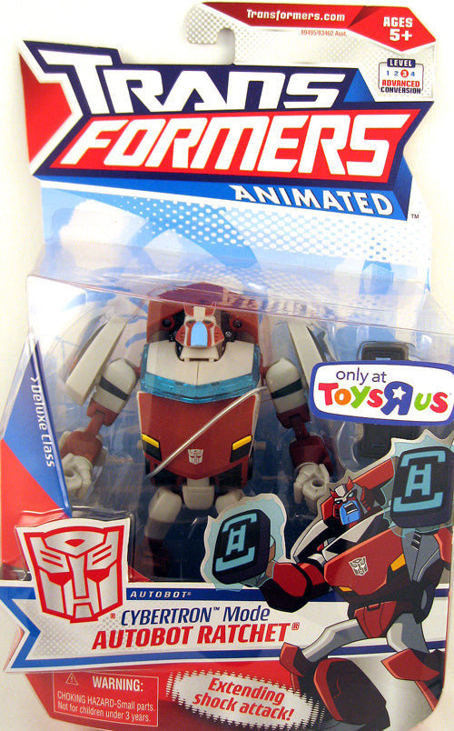Transformers Animated - Deluxe Class - Cybertron Mode Autobot - Ratchet - Exclusive - Collectables > Action Figures > toys -  Hasbro