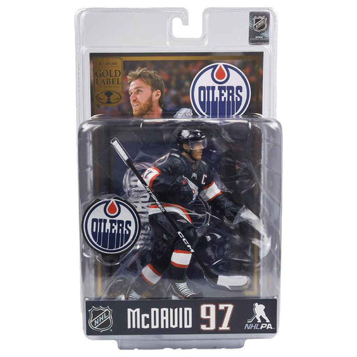 SportsPicks - NHL Posed Fig - Connor McDavid (Edmonton Oilers) - Gold Label w/Autograph (Todd Mcfarlane) - Collectables > Action Figures > toys -  McFarlane Toys