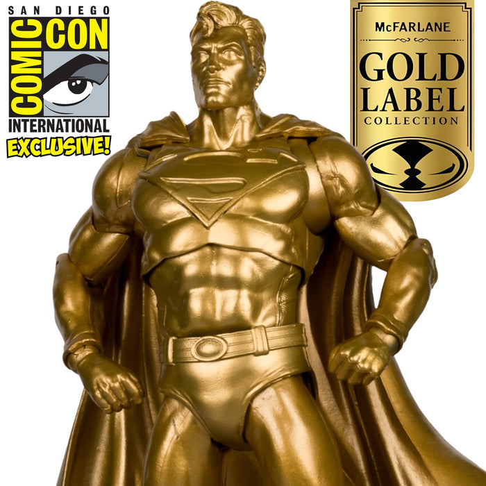 DC Multiverse SDCC Exclusive Gold Label Superman (Centennial Park Tribute)