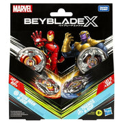Beyblade X Marvel Collab Iron Man 4-80B vs. Thanos 4-60B Multipack Set - Exclusive - Collectables > Action Figures > toys -  Hasbro