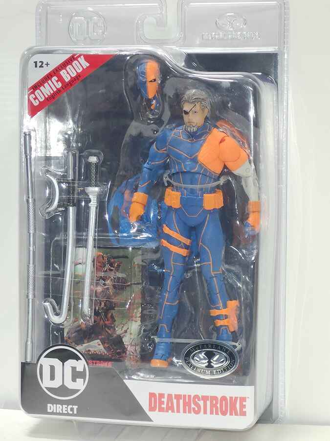 Deathstroke w/Comic (DC Page Punchers: DC Rebirth) - Chase / Platinum - Collectables > Action Figures > toys -  McFarlane Toys