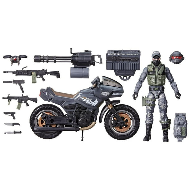 G.I. Joe Classified Series #127, Night Force Jason "Shockwave" Faria & Night Pursuit Cycle - Collectables > Action Figures > toys -  Hasbro