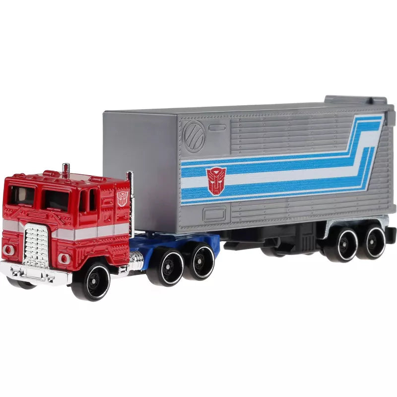 Hot Wheels Track Fleet 1:64 Scale Die-Cast Transformers Optimus Prime Vehicle -  -  Mattel