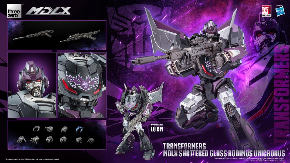 Transformers MDLX Articulated Figure Series Shattered Glass Rodimus Unicronus (preorder Q1 2025)