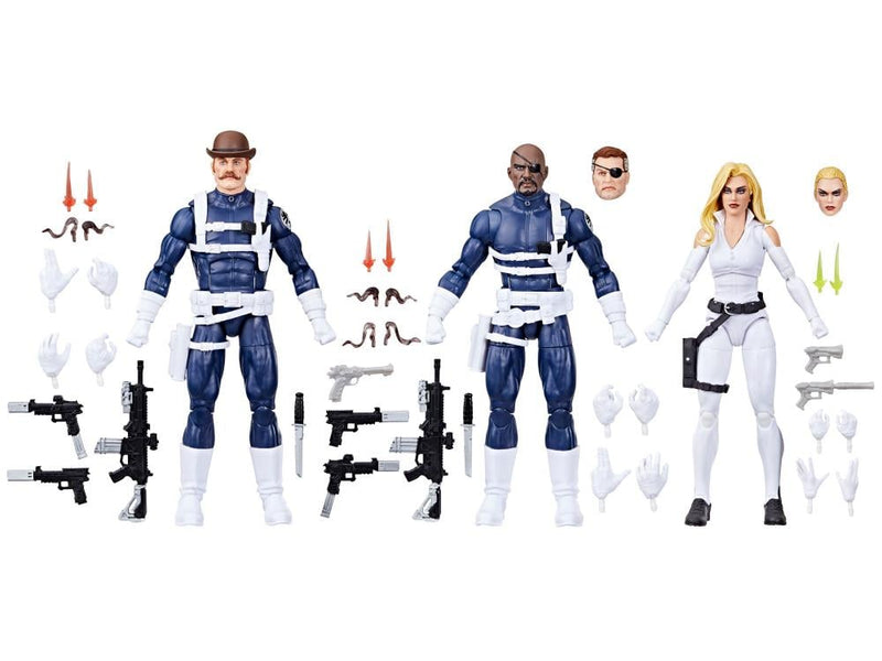Captain America Marvel Legends S.H.I.E.L.D. Three-Pack (preorder Q3) - Collectables > Action Figures > toys -  Hasbro