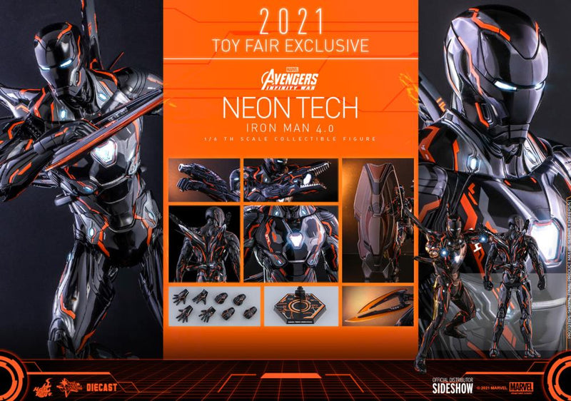 Avengers: Infinity War MMS597D39 Neon Tech Iron Man 4.0 1/6th Scale - Exclusive - Collectables > Action Figures > toys -  Hot Toys