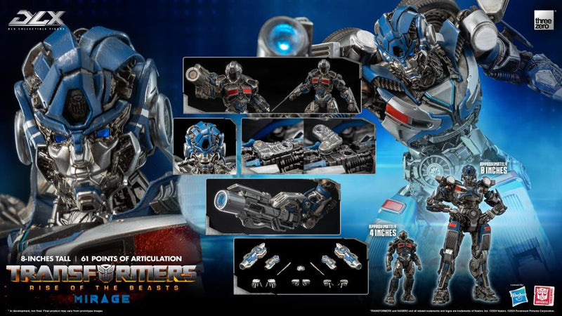 Transformers: Rise of the Beasts DLX Scale Collectible Series Mirage (preorder Q2 2025) - Collectables > Action Figures > toys -  ThreeZero