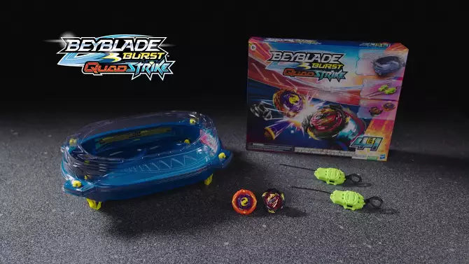 Hasbro Beyblade Burst Quadstrike Thunder Edge Battle Set | GameStop