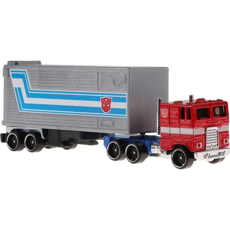 Hot Wheels Track Fleet 1:64 Scale Die-Cast Transformers Optimus Prime Vehicle -  -  Mattel
