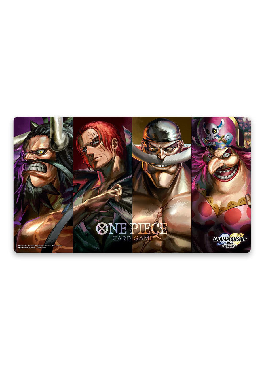 One Piece Playmat and Card Case Set - Former Four Emperors — Toy