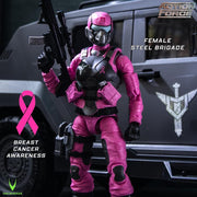 Action Force - Female Steel Brigade Soldier  (Breast Cancer Awareness Ver.) 1/12 Scale Action Figure - Collectables > Action Figures > toy -  VALAVERSE