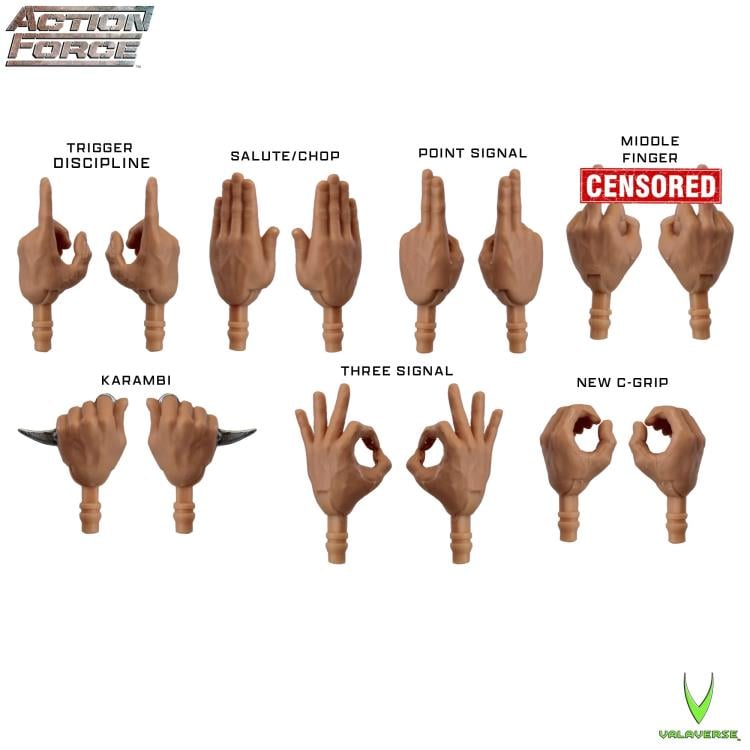 Action Force Hand Pack (Alpha) 1/12 Scale Accessory Set - Collectables > Action Figures > toy -  VALAVERSE
