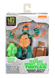 TMNT: 40th Anniversary - Original Sketch Turtle Figure - Michelangelo - Collectables > Action Figures > toys -  PLAYMATES