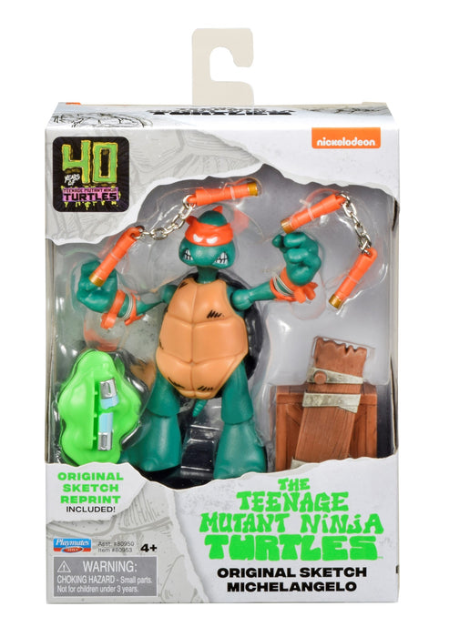 TMNT: 40th Anniversary - Original Sketch Turtle Figure - Michelangelo