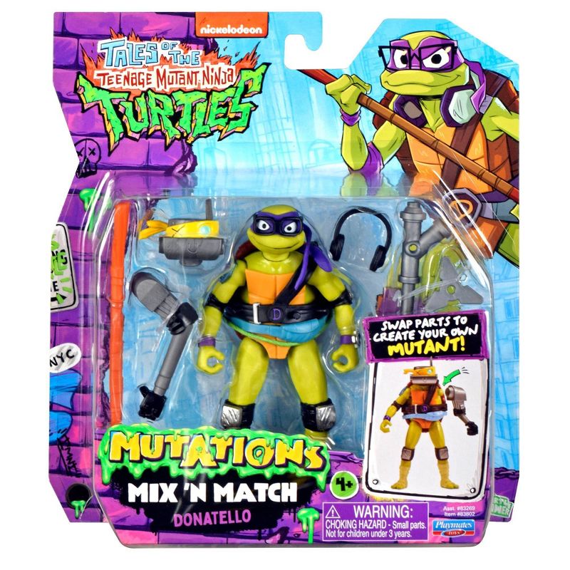 Teenage Mutant Ninja Turtles Donatello Mix 'N' Match Action Figure - Collectables > Action Figures > toys -  PLAYMATES