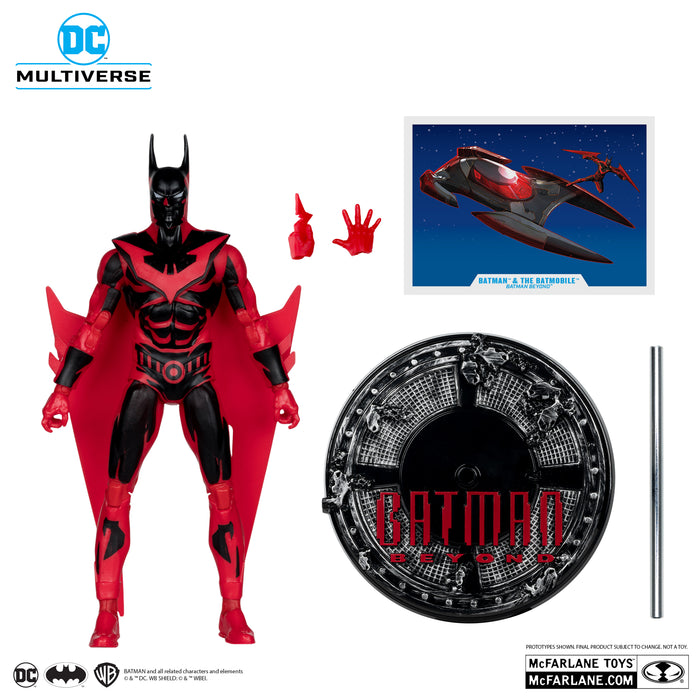 DC MULTIVERSE VEHICLES - BATMOBILE WITH BATMAN BEYOND 7IN FIGURE (GOLD LABEL) (preorder January)