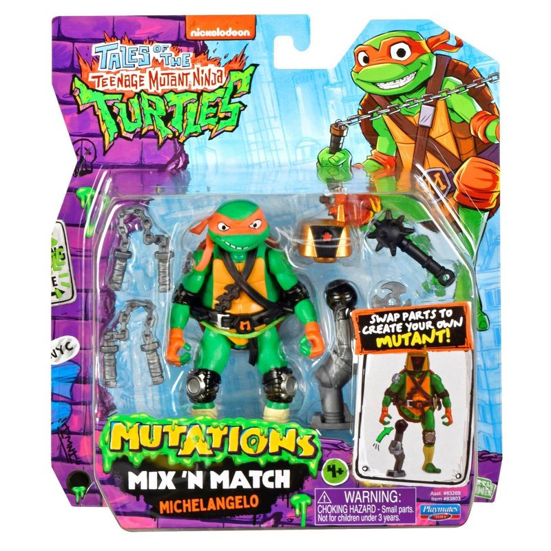 Teenage Mutant Ninja Turtles Michelangelo Mix 'N' Match Action Figure - Collectables > Action Figures > toys -  PLAYMATES