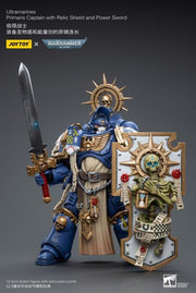 Warhammer 40K - Ultramarines - Primaris Captain - Relic Shield and Power Sword - Collectables > Action Figures > toys -  Joy Toy
