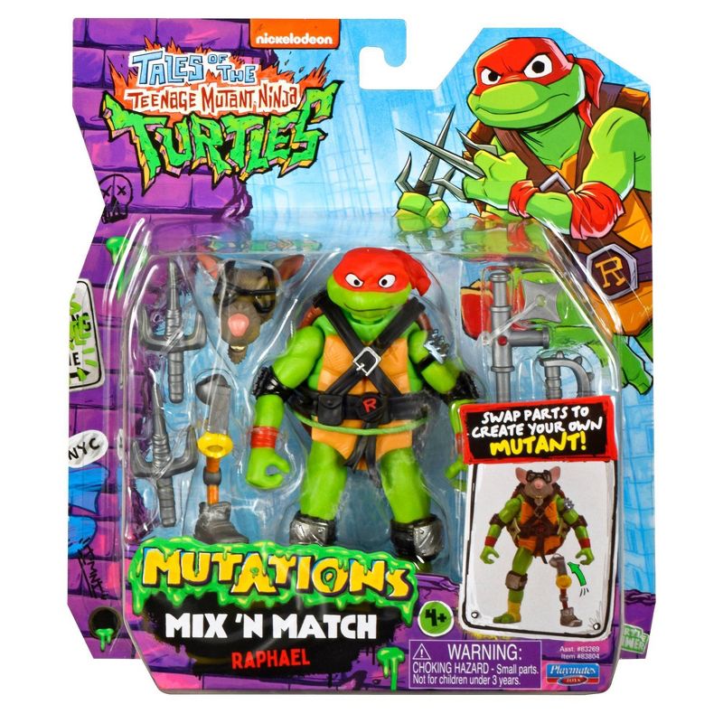 Teenage Mutant Ninja Turtles Raphael Mix 'N' Match Action Figure - Collectables > Action Figures > toys -  PLAYMATES