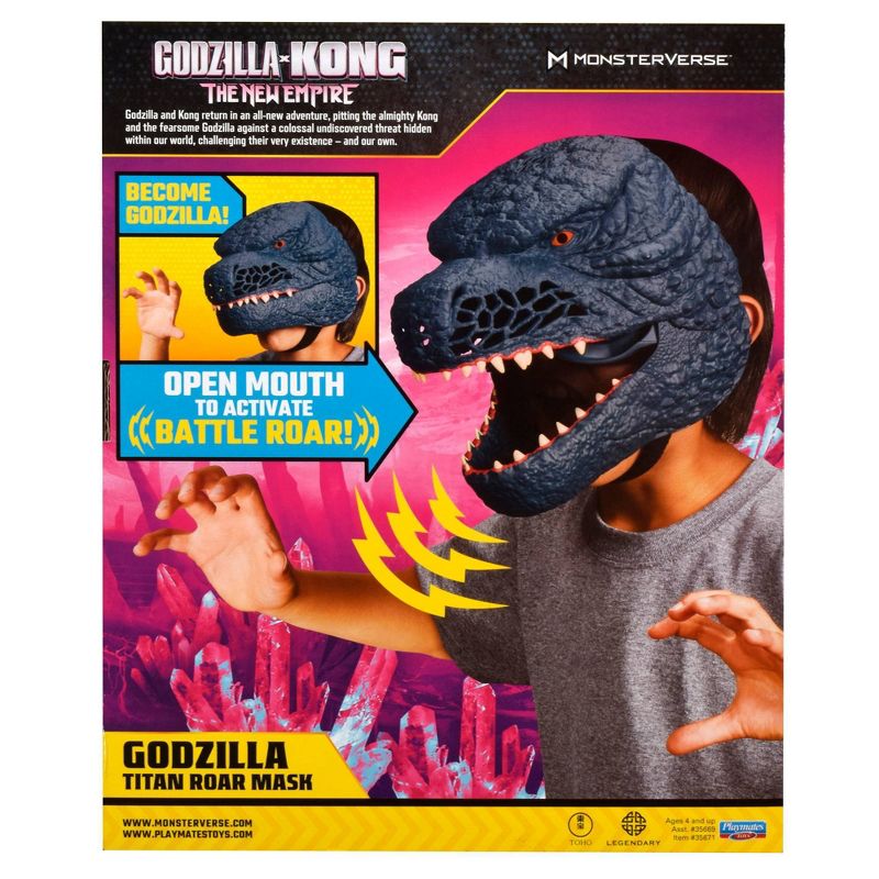 Godzilla x Kong: The New Empire Godzilla Titan Roar Interactive Mask - Gear > Cosplay > props -  PLAYMATES