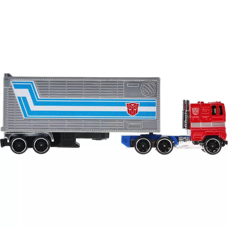 Hot Wheels Track Fleet 1:64 Scale Die-Cast Transformers Optimus Prime Vehicle -  -  Mattel