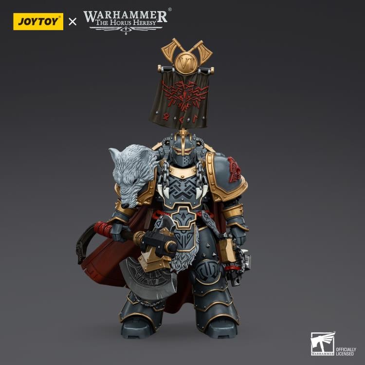 Warhammer The Horus Heresy - Space Wolves - Legion Praetor with Power Axe and Combat Shield - Collectables > Action Figures > toys -  Joy Toy