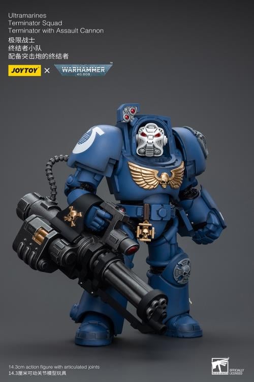 Warhammer 40K - Ultramarines - Terminator Squad Terminator with Assault Cannon - Collectables > Action Figures > toys -  Joy Toy