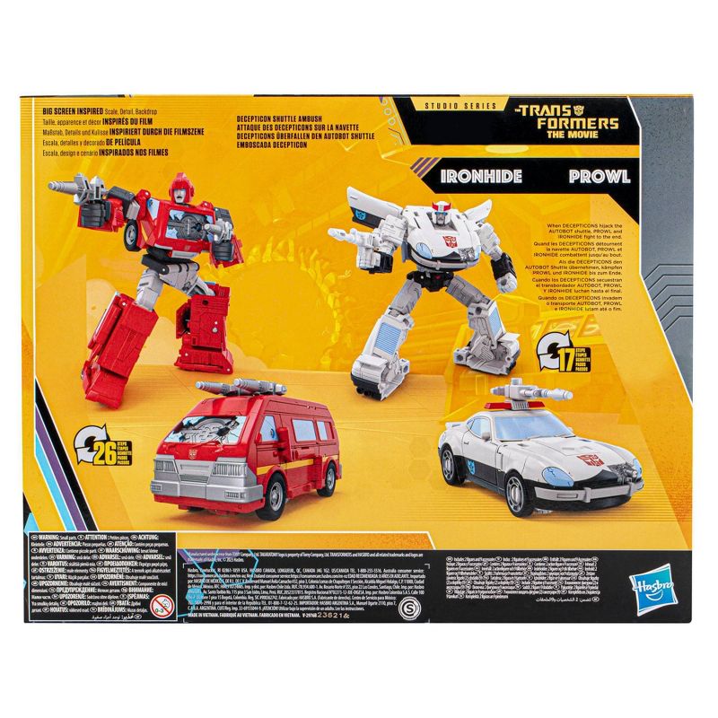 Transformers Studio Series Ironhide and Prowl Action Figure Set - 2pac ...