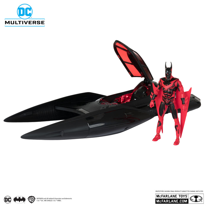 DC MULTIVERSE VEHICLES - BATMOBILE WITH BATMAN BEYOND 7IN FIGURE (GOLD LABEL) (preorder January)