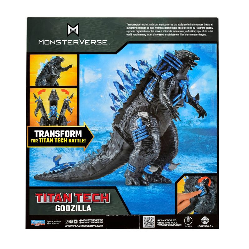 Monsterverse Deluxe Godzilla 8" - Titan Tech - Collectables > Action Figures > toys -  PLAYMATES