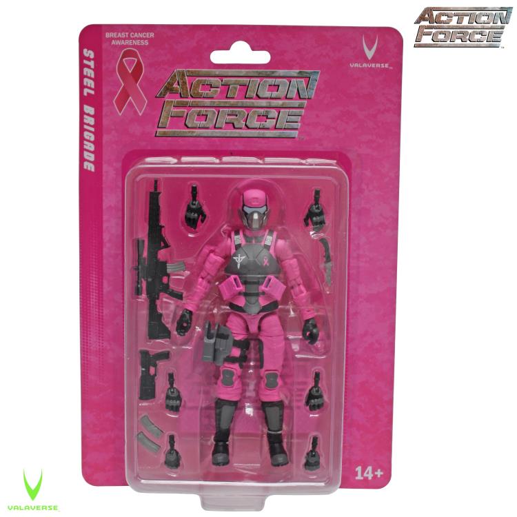 Action Force - Female Steel Brigade Soldier  (Breast Cancer Awareness Ver.) 1/12 Scale Action Figure - Collectables > Action Figures > toy -  VALAVERSE