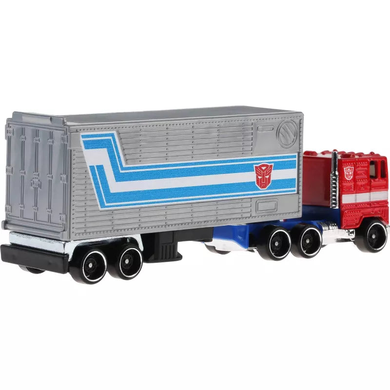 Hot Wheels Track Fleet 1:64 Scale Die-Cast Transformers Optimus Prime Vehicle -  -  Mattel