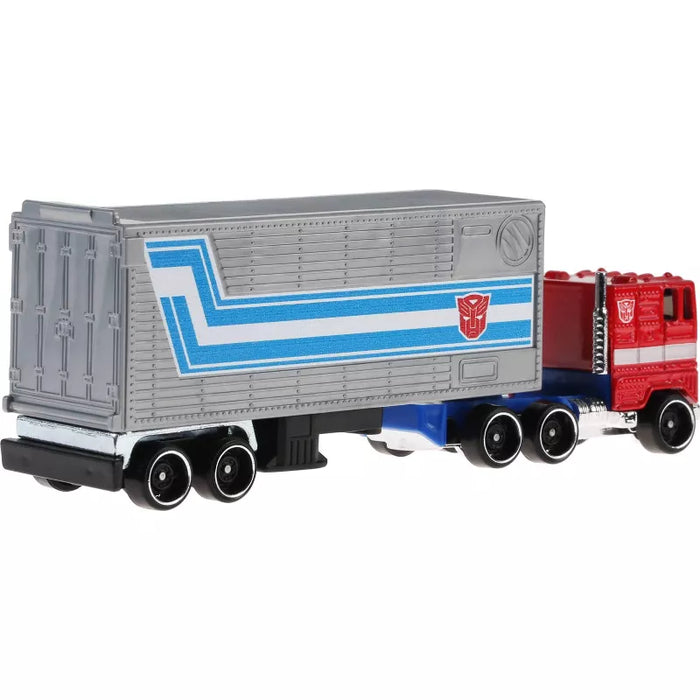 Hot Wheels Track Fleet 1:64 Scale Die-Cast Transformers Optimus Prime Vehicle