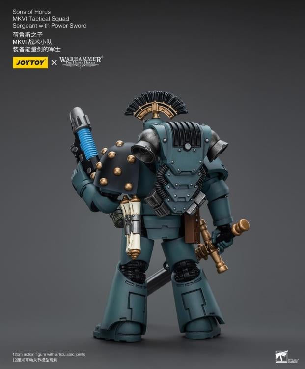 Warhammer 40K - The Horus Heresy - Sons of Horus  - MKVI Tactical Squad Sergeant with Power Sword - Collectables > Action Figures > toys -  Joy Toy