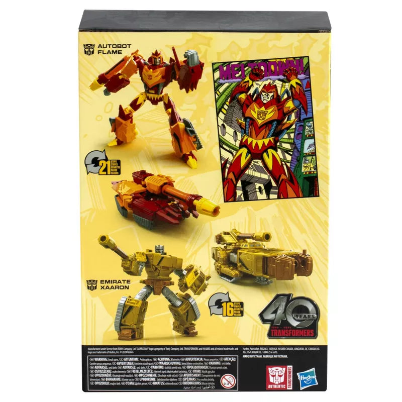 Transformers Generations Flame & Emirate Xaaron Comic - Exclusive - Collectables > Action Figures > toys -  Hasbro