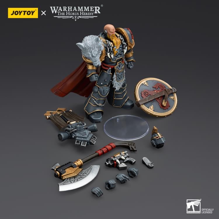 Warhammer The Horus Heresy - Space Wolves - Legion Praetor with Power Axe and Combat Shield - Collectables > Action Figures > toys -  Joy Toy