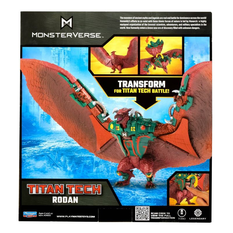 Godzilla Monsterverse: Titan Tech Transforming Rodan 8" - Collectables > Action Figures > toys -  PLAYMATES