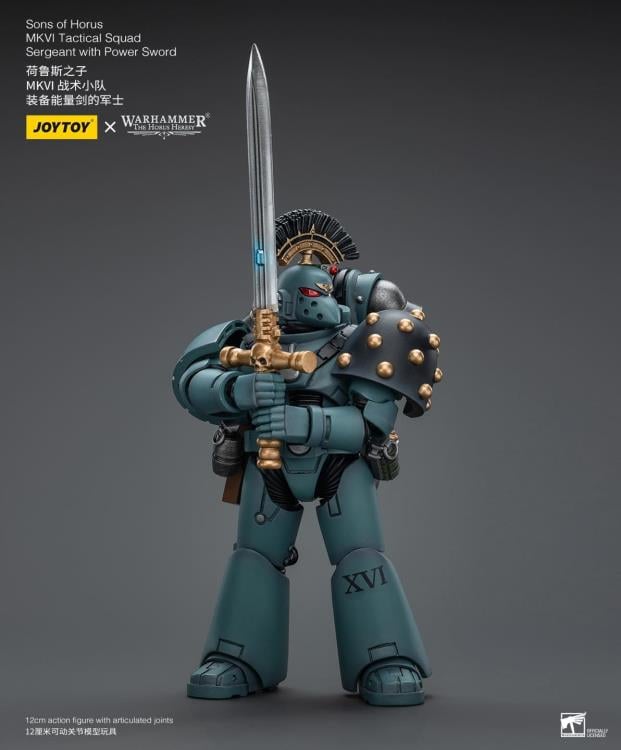 Warhammer 40K - The Horus Heresy - Sons of Horus  - MKVI Tactical Squad Sergeant with Power Sword - Collectables > Action Figures > toys -  Joy Toy