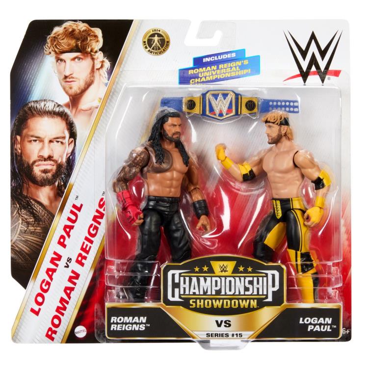 WWE Championship Showdown Series 15 Roman Reigns & Logan Paul Two-Pack -  -  mattel