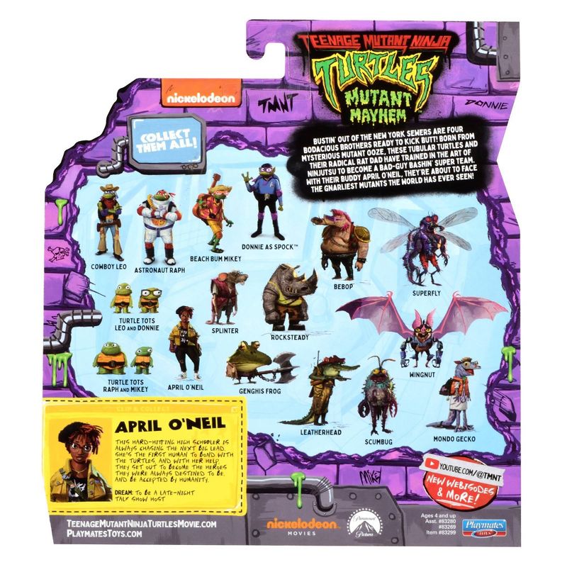 Teenage Mutant Ninja Turtles: Mutant Mayhem April O'Neil Action Figure - Collectables > Action Figures > toys -  PLAYMATES