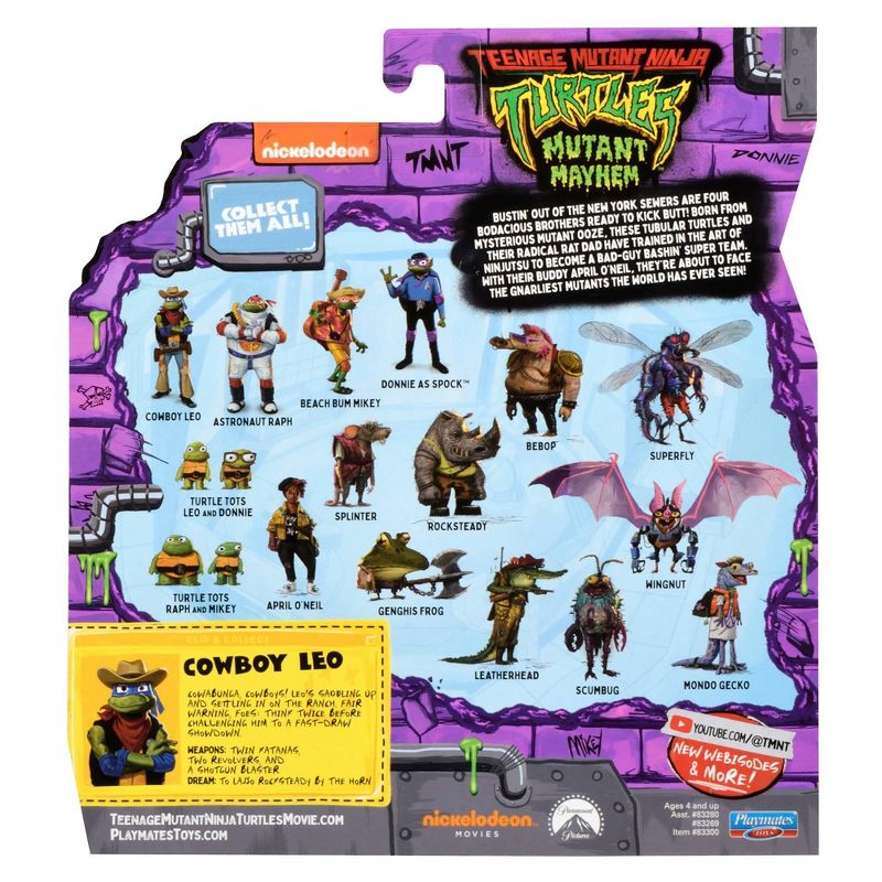Teenage Mutant Ninja Turtles: Mutant Mayhem Cowboy Leo Action Figure - Collectables > Action Figures > toys -  PLAYMATES