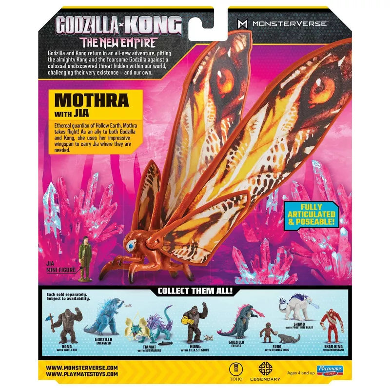Godzilla x Kong: The New Empire Mothra with Jia Figure - Collectables > Action Figures > toys -  PLAYMATES