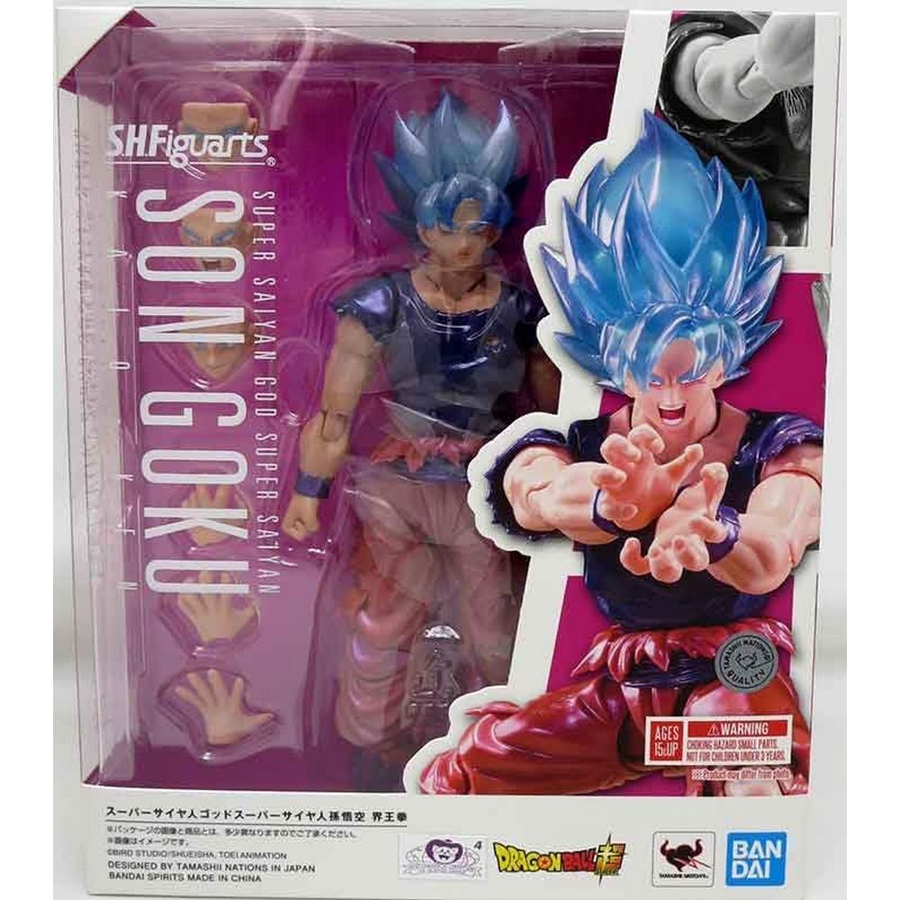 S.H.Figuarts Super Saiyan God Son Goku Kaioken - Édition 30e Anniversaire - Bandai