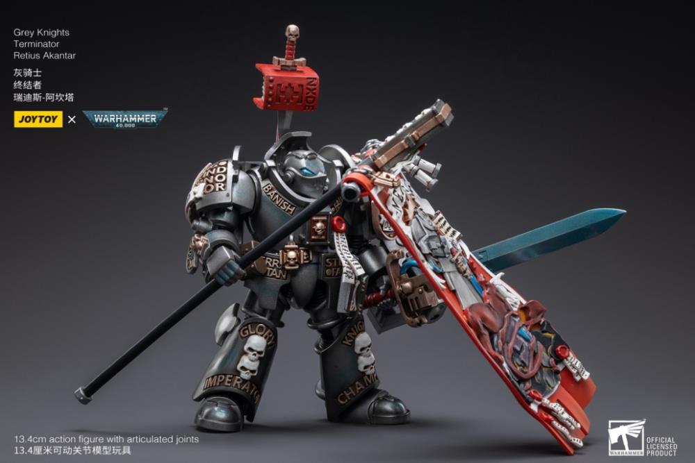 Warhammer 40K - Grey Knights - Terminator Retius Akantar - Collectables > Action Figures > toys -  Joy Toy