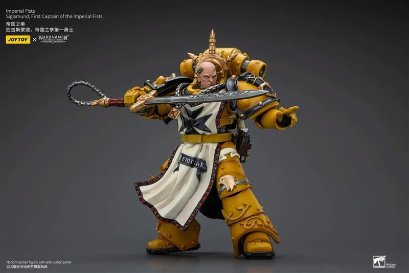 Warhammer 40k - Imperial Fists - Sigismund First Captain of the Imperial Fists (preorder Q2) - Collectables > Action Figures > toys -  Joy Toy