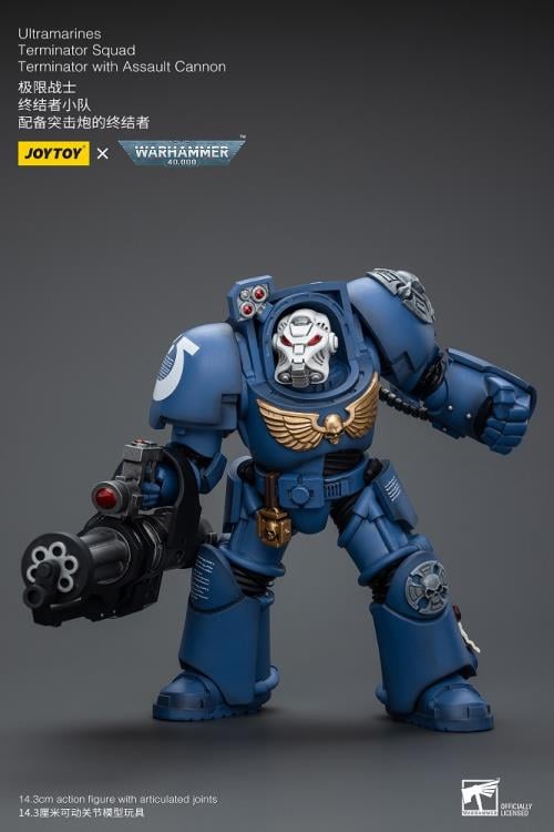 Warhammer 40K - Ultramarines - Terminator Squad Terminator with Assault Cannon - Collectables > Action Figures > toys -  Joy Toy