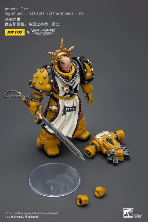 Warhammer 40k - Imperial Fists - Sigismund First Captain of the Imperial Fists (preorder Q2) - Collectables > Action Figures > toys -  Joy Toy