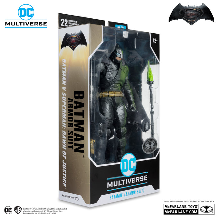 Batman v Superman: Dawn of Justice DC Multiverse - Batman (Armored Suit) - Chase / Platinum