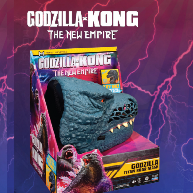 Godzilla x Kong: The New Empire Godzilla Titan Roar Interactive Mask - Gear > Cosplay > props -  PLAYMATES