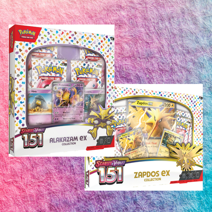 POKEMON - SCARLET & VIOLET - 151 - EX Collection ALAKAZAM / ZAPDOS (preorder) - Collectables > Action Figures > toys -  Pokemon TCG